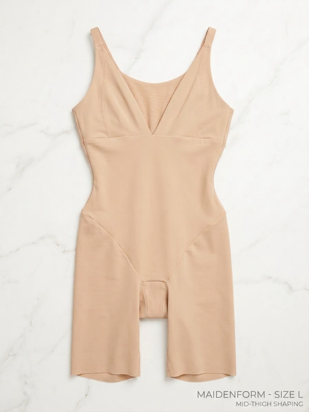 Maidenform Nude/Tan Shaping One-Piece Bodysuit for Women Size L